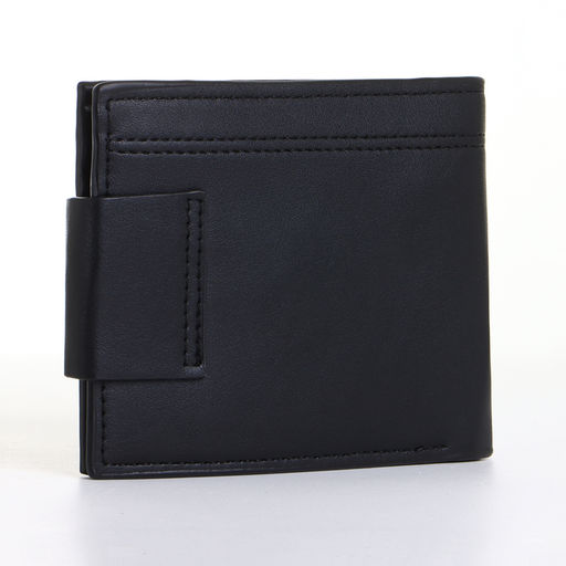Портмоне мужское на магните, чёрное
