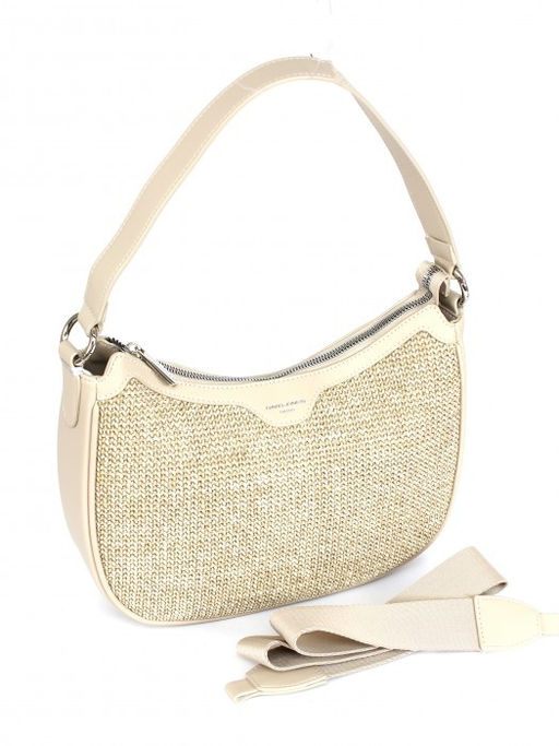 Сумка женская иск/кожа+текстиль DJ-СМ 7433-OATMEAL BEIGE, 1отд, плечевой ремень, бежевый SALE 263870 - Adelia фото 5