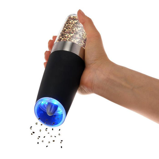 Мельница электрическая Luazon LET-003, гравитационная, пластик, от батареек, черная - Luazon home фото 3