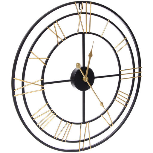 Часы настенные "LOFT HOME " 50см, желтые цифры