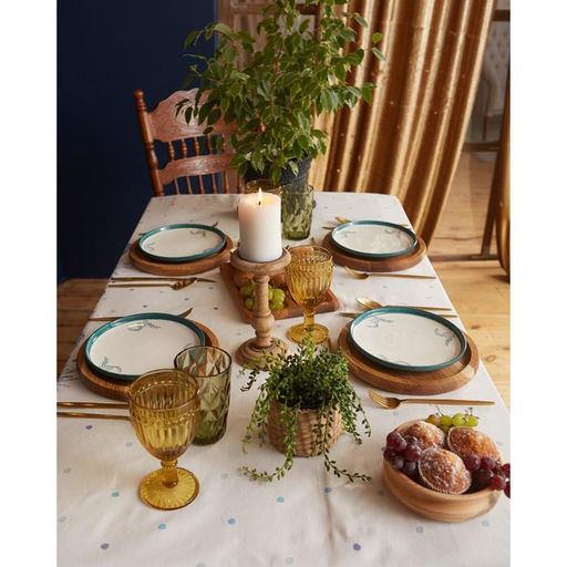 Скатерть Этель. Незабудки, 149?220 см, 100% хлопок, саржа 190 г/м?