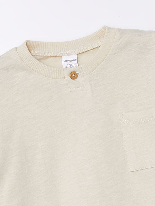 Bisiklet Yaka K?sa Kollu Bask?l? Erkek Bebek Ti??rt - Waikiki фото 2