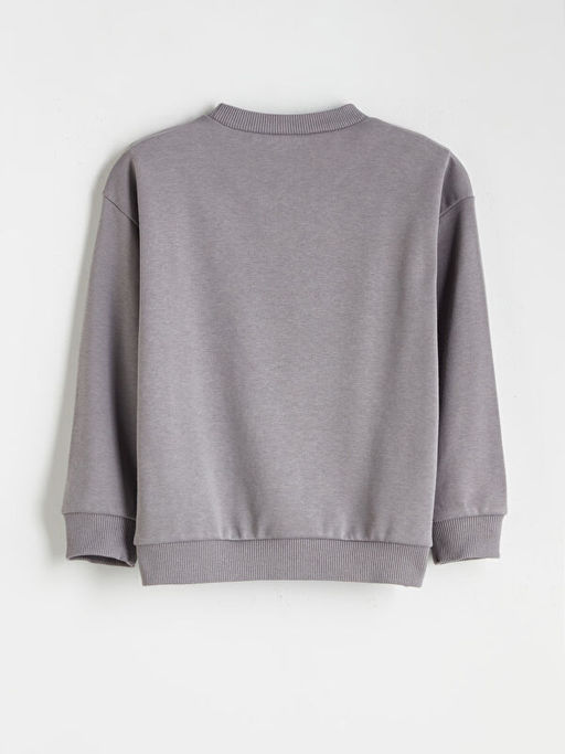 Yaz? Bask?l? Erkek ?ocuk Sweatshirt