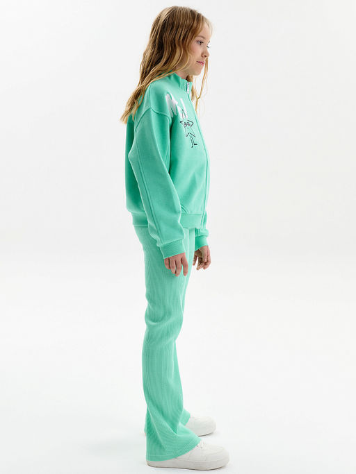 PELICAN, брюки для девочек, Ментол  фото 3