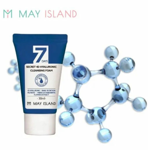 Пенка для умывания с гиалуроновой кислотой MAY ISLAND, 30 мл