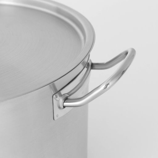 Кастрюля Hanna Knövell, 11 л, d=28 см, h=18 см, толщина стенки 0.8 мм, с крышкой, капсульное дно, индукция, нержавеющая сталь, хромированная