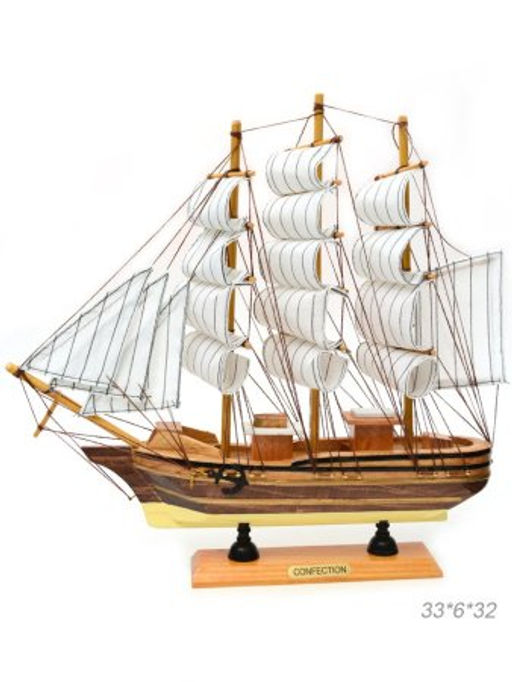 Макет парусного корабля 33х6х32 см / 8575G /уп 18/ - Галеонтрейд фото 3