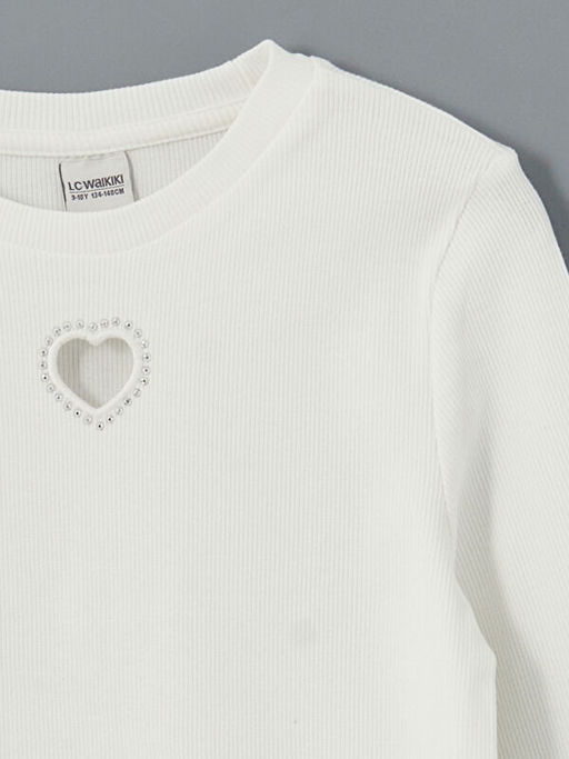 Bisiklet Yaka K?z ?ocuk Ti??rt ve ?ort Etek - Waikiki фото 3