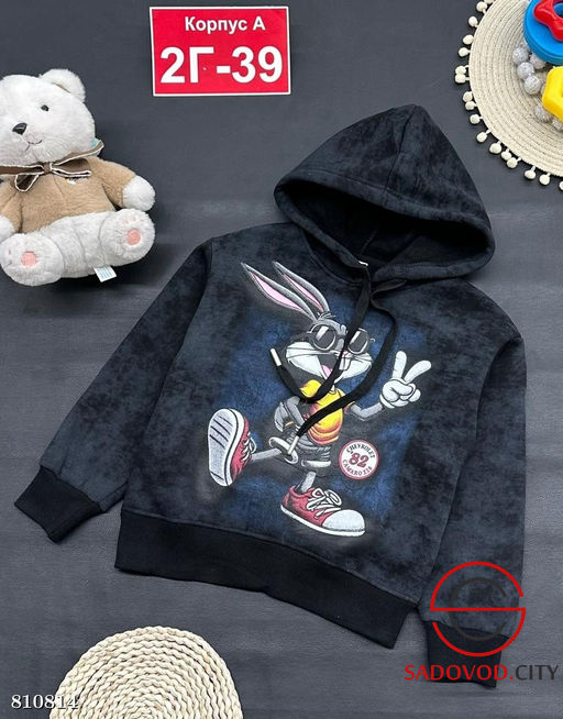 Толстовка с начёсом для девочки