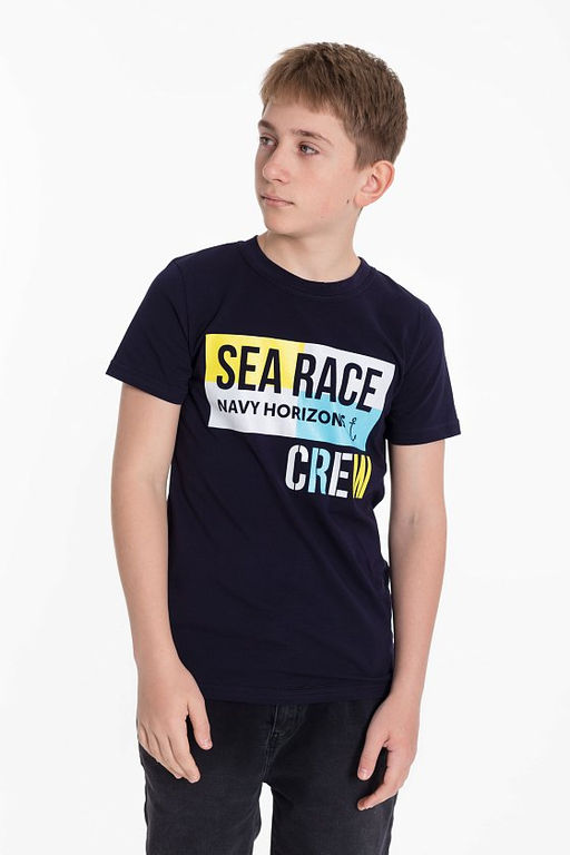 Футболка М224072Па синий