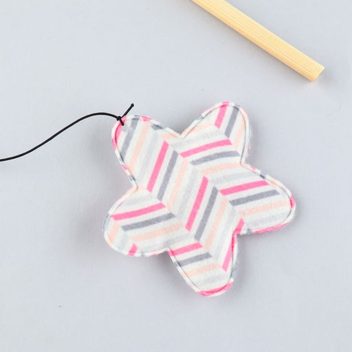 Дразнилка с игрушкой и шуршалкой Звезда, 8 см - Пушистое счастье фото 2