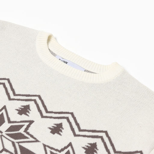 Свитер вязаный новогодний KAFTAN Scandinavia, размер 44, серый