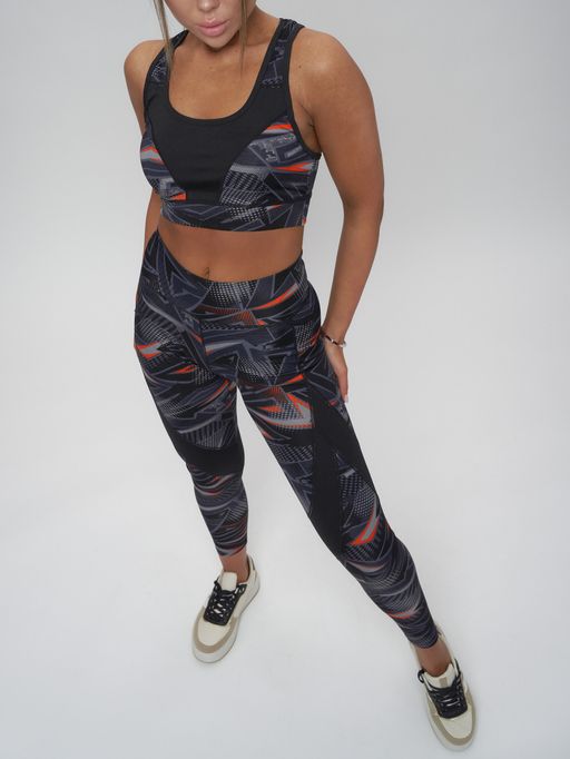 Костюм для фитнеса женский темно-серого цвета 2923TC - FUYOUKAI фото 13