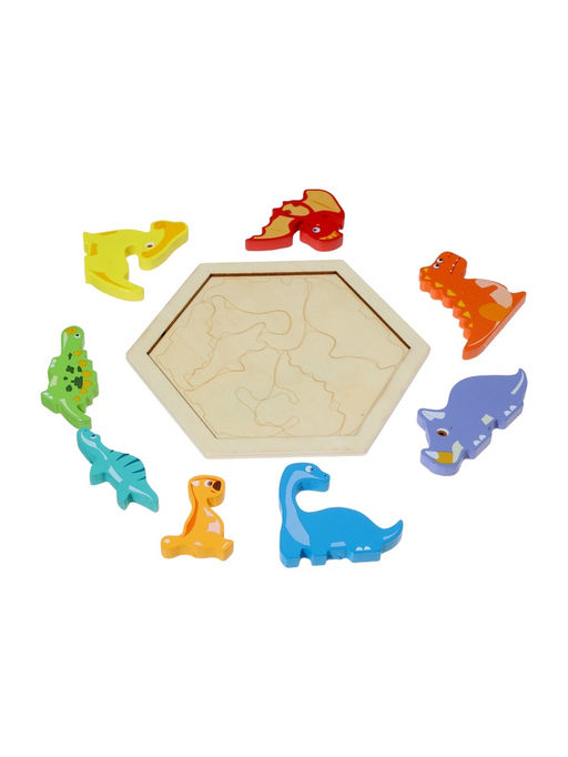 Головоломка рамка - вкладыш «Динозавры», 8 деталей