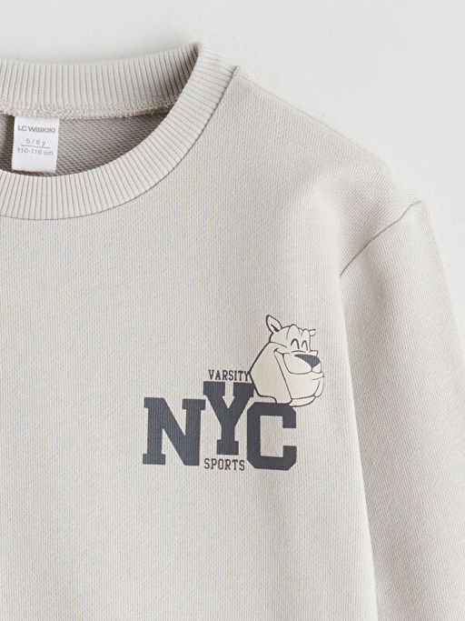 Bisiklet Yaka Erkek ?ocuk Sweatshirt