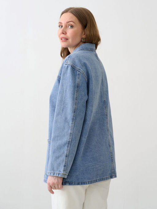 Куртка женская джинсовая светло-синяя