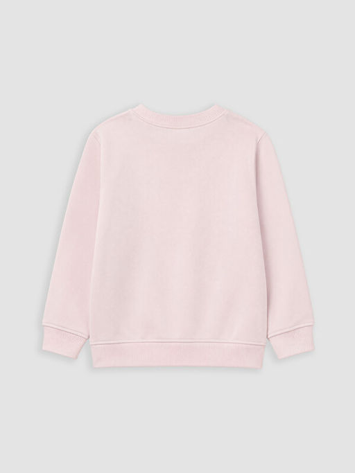 Bisiklet Yaka Bask?l? K?z ?ocuk Sweatshirt - Waikiki фото 3
