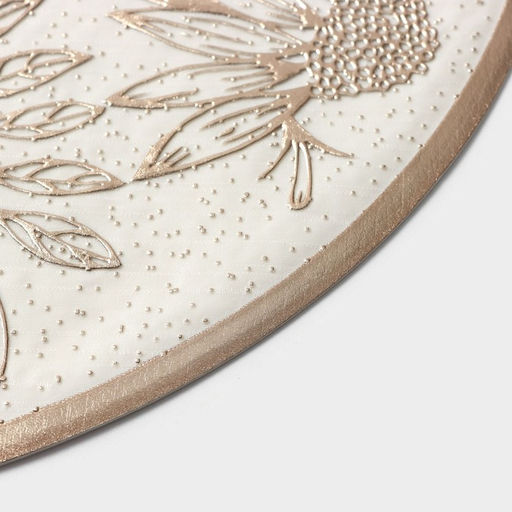 Набор салфеток сервировочных Доляна Ботаника, 2 шт, d=38 см, цвет бежевый  фото 12