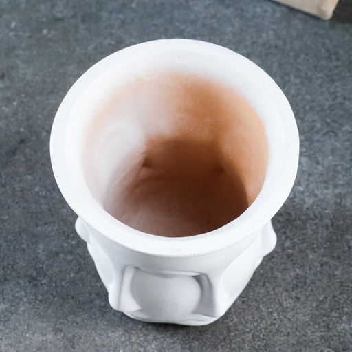 Декоративное кашпо для цветов Аделия, 1 л, d=13 см, h=16 см, керамика, белое - Хорошие сувениры фото 3