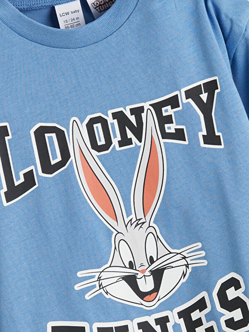 Bugs Bunny Bask?l? Erkek Bebek Ti??rt ve Pantolon 2li