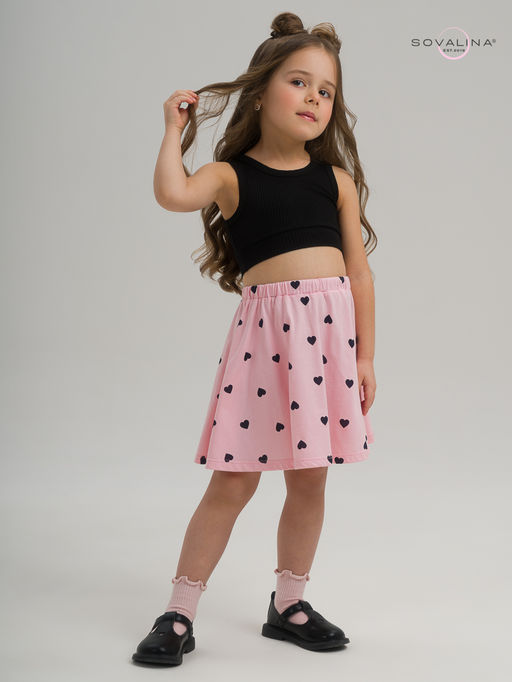 Костюм Мальвина КТ черный-черные сердечки - Sovalina фото 11