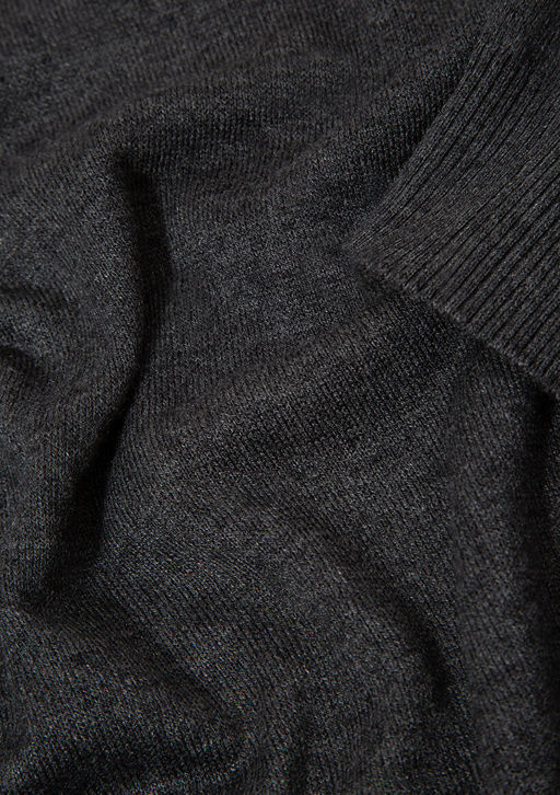 Bisiklet Yaka Antrasit Kazak - Mavi фото 8