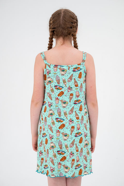 Ночная сорочка детская из кулирки Оливия мороженное - Амадэль фото 4