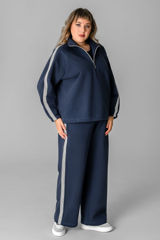 Арт. 2917 Костюм женский с начесом 46-54 (5 шт) Цвет:индиго