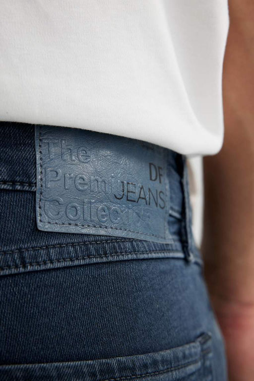 Узкие джинсовые брюки комфортного кроя с нормальной талией и узкими штанинами - Defacto фото 6