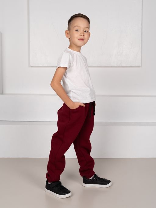 Брюки дет.арт.1085/1-2,бордовые - Binita фото 3