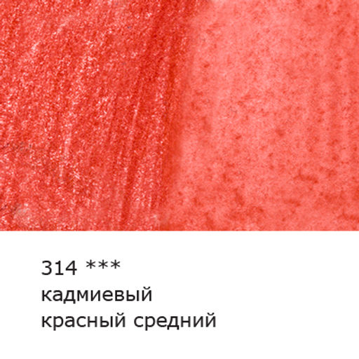VISTA-ARTISTA Gallery VGWP Карандаш акварельный художественный заточенный 6 шт. 314 Кадмиевый красный средний (Cadmium red medium)