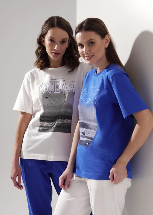 LF25-1163 Футболка женская Морской (ЧЗ) - Clever wear фото 4