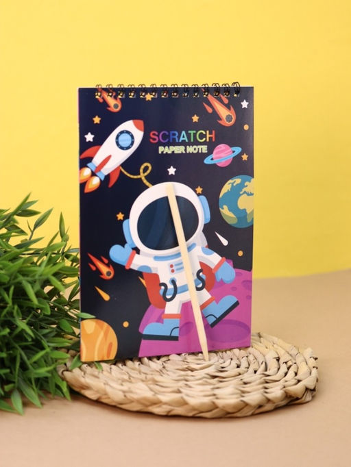 Скретч блокнот-гравюра "Космос", 14*20
