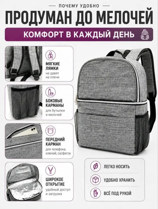 Терморюкзак (3792) цвет в ассортименте - Мой органайзер фото 4