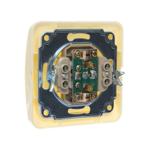 Розетка ТВ Luazon Lighting «Орион», скрытая, IP20, одноместная, бежевая