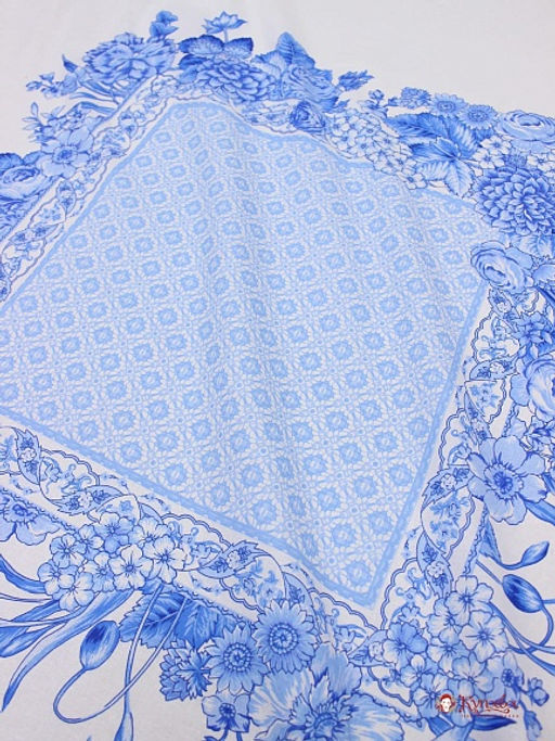 Перкаль Илона (Гол.платок 0,74м*0,81м) цв.белый, ш.1.5м, хл-100%, 105гр/м.кв, раппорт 81см - Купава фото 4