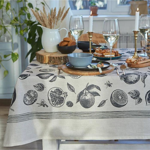 Скатерть «Этель» Healthy life 110×147 см, 100% хлопок, репс 210 г/м²