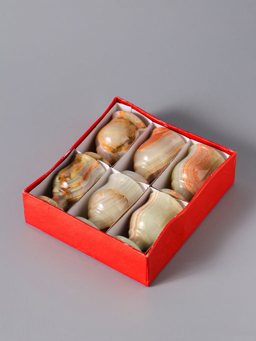 Набор рюмок 6 шт. «Грация», подарочный, 3.5×6.5 см, оникс