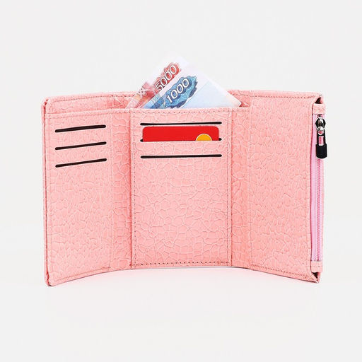Кошелёк на магните, цвет розовый - Simaland фото 5