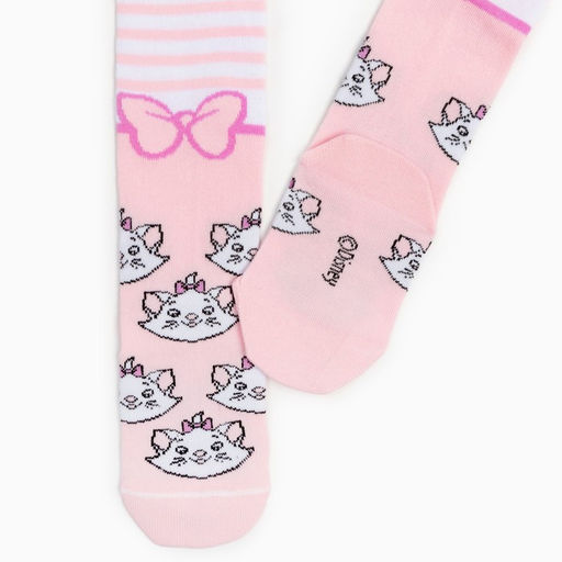 Колготки детские «Мари», Коты аристократы, рост 92-98 см, белые, розовые