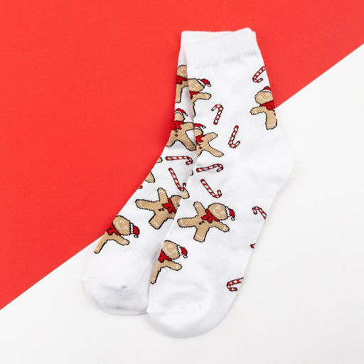 Цена за 2 шт. Носки новогодние женские KAFTAN «Печенька» размер 36-40 (23-25 см)