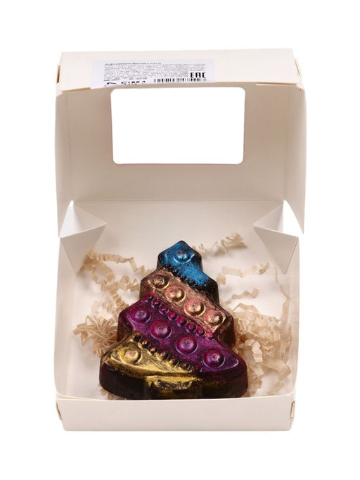 Шоколадная фигурка Пряничная елочка, кондитерская глазурь, 80 г