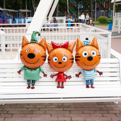 Шары воздушные фольгированные 39" «Три кота. Коржик», ходячая фигура