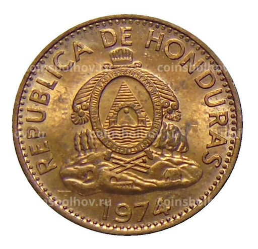 Монета 1 сентаво 1974 года Гондурас