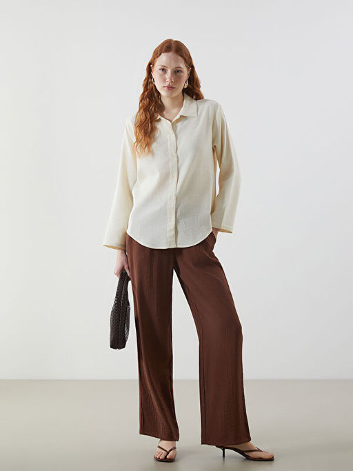 Regular Fit M?slin Kad?n G?mlek