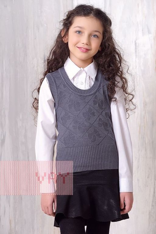 Жилет для девочек Vay Kids 751 из хлопка