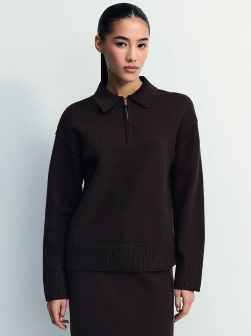 Джемпер поло с молнией / Zarina