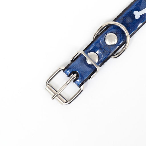 Ошейник со светоотражающим покрытием Косточки, 26-33 х 1,5 см, микс цветов - Пижон фото 3