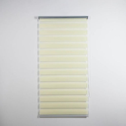 Штора рулонная День-ночь, 90180 см (с учётом креплений 3,5 см), цвет бежевый - Simaland фото 2