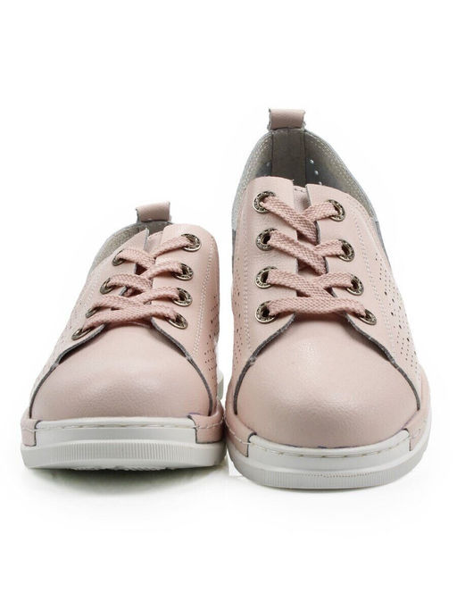 03-YB13-3 PINK Полуботинки летние женские (натуральная кожа)